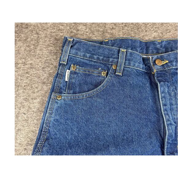 NWT Carhartt Jeans Mens 36x30 Relaxed Fit Carpenter B171 Straight Leg Workwear - Picture 5 of 10